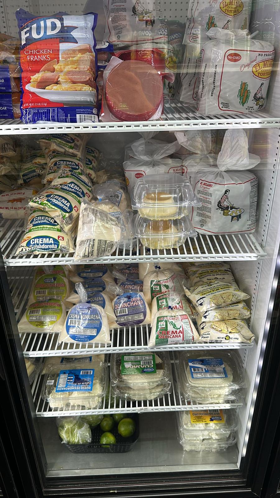 Cheese and dairy fridge