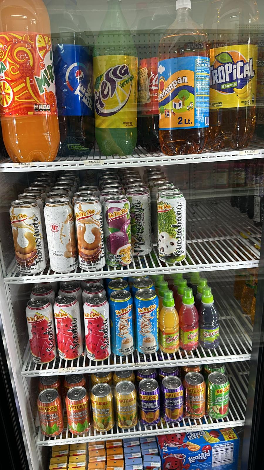 Soda and juice fridge