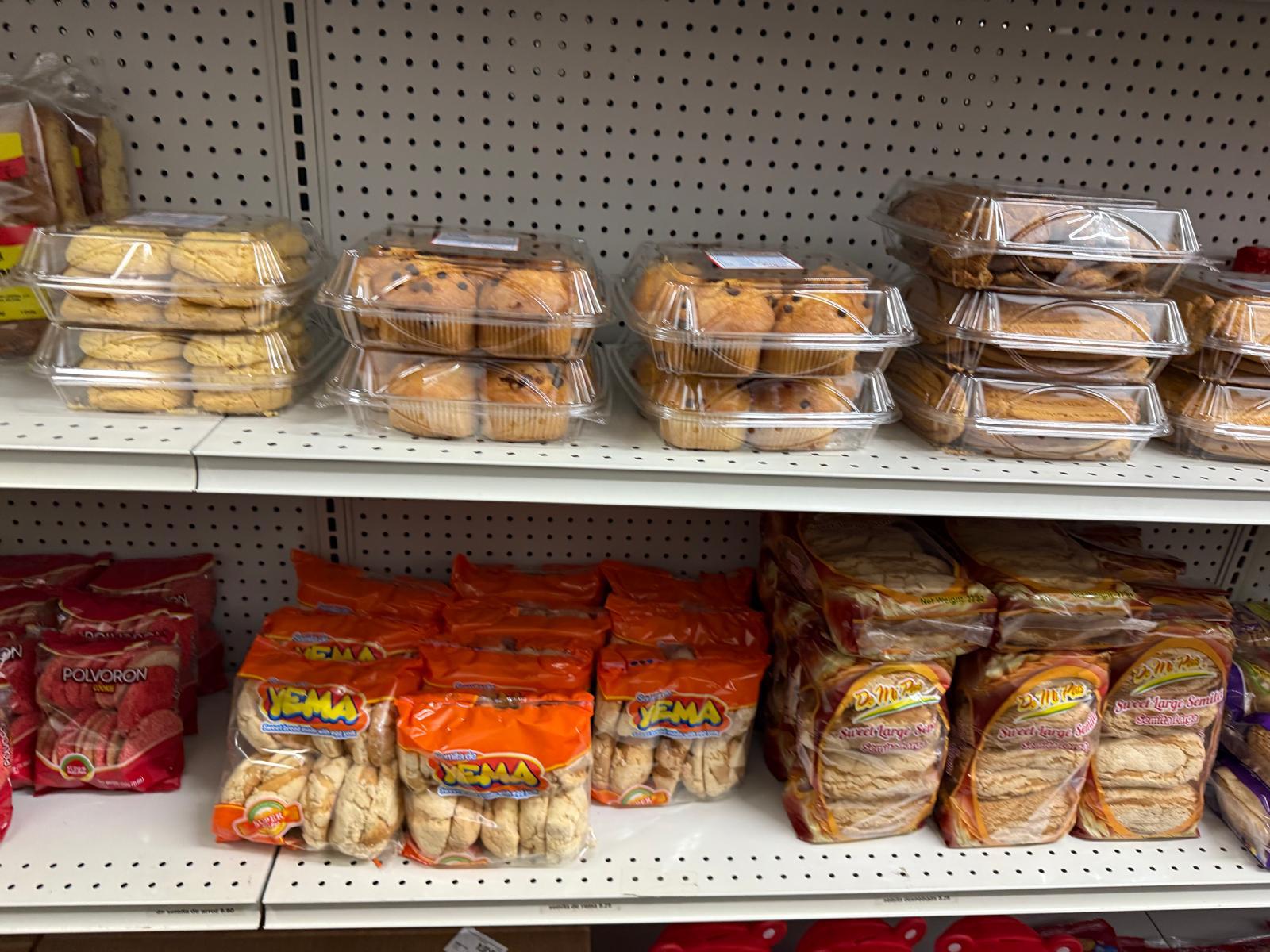 Polvorón and yema sweet bread